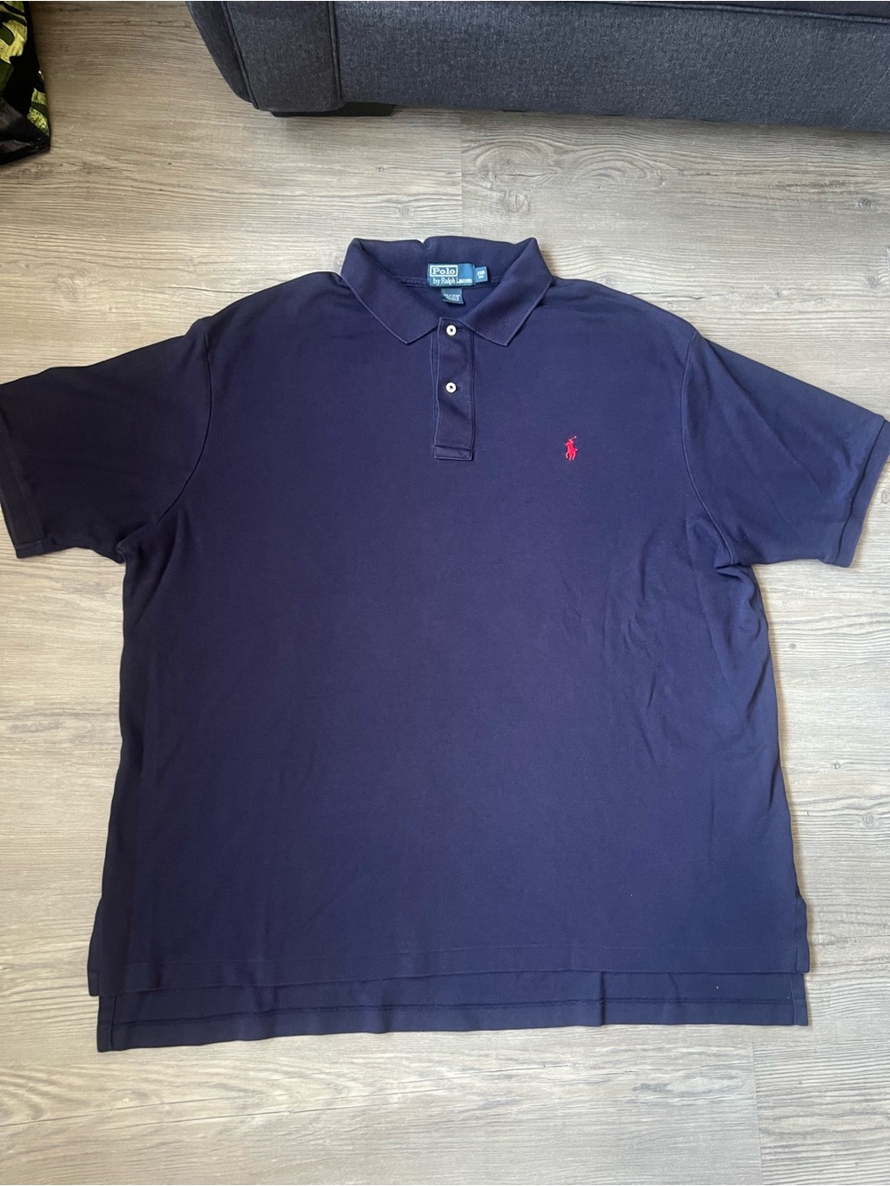 Vintage Polo Ralph Lauren Men’s Embroidered Red Pony Blue Polo